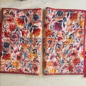 The Pioneer Woman Floral Pillow Shams with Red and Orange